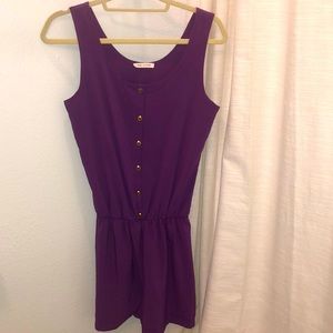 Purple Tea N Rose Romper